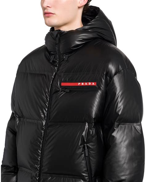 prada black puffer coat|Prada puffer jacket ladies.